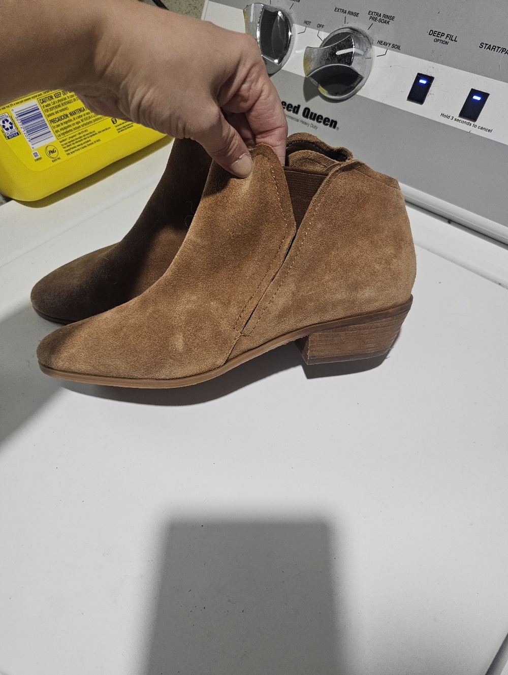 Susina Tan Suede Ankle Booties Size 8.5m